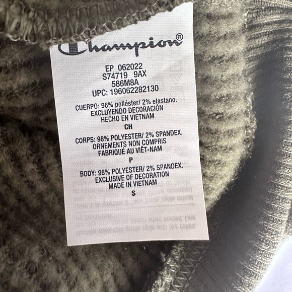 CHAMPION Cargo Olive Brushed Waffle Hoodie - Picture 7 of 8